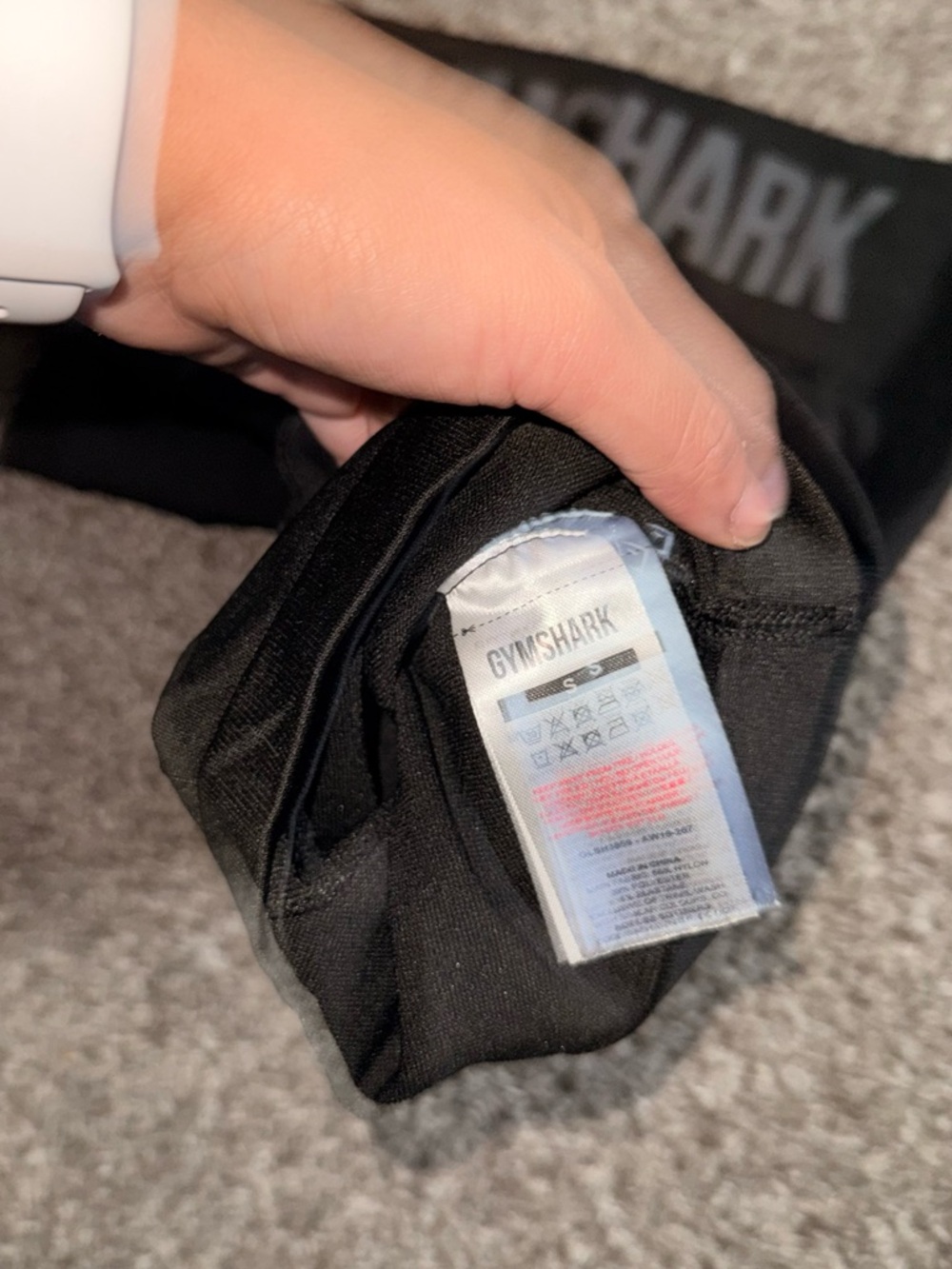 Gymshark Black High Waisted Biker Shorts Size S - Picture 3 of 3